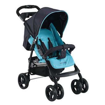 Carrinho Knorr-Baby V-Easy Fold Happy Colour All-terrain stroller 1 lugar(es) Preto, Azul