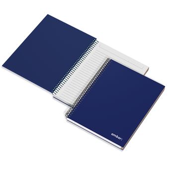 Caderno Ambar Esp com Dura A5 120F 70G Azul P - 1
