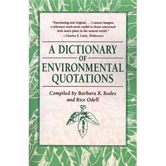 A Dictionary of Environmental Quotations - Paperback - 1997 - 1