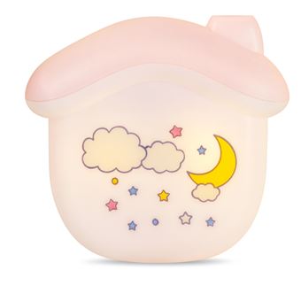 Luz de Presença LED em Formato Casa Sanda SD-4182 | Branco + Rosa - 1