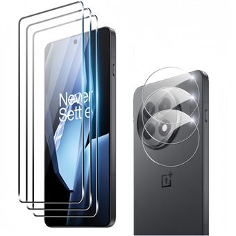 Película de Vidro 9H + Protetor de Lente V-REEL para OnePlus 13R | 3 Peças - 1