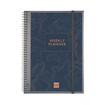 Agenda Semanal A5 Sem Datas Finocam Mytime 2024 com Elástico 8015001 E10 - 1