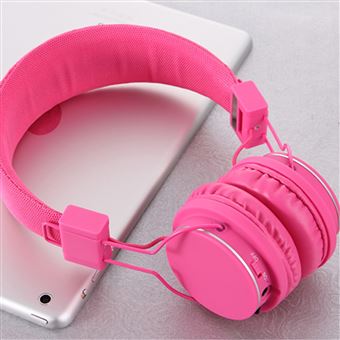 Auscultadores Bluetooth Magunivers ROMIX X1 sem Fios com Microfone Rosa