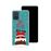 Capa Hapdey para Samsung Galaxy A71 | Silicone Flexível em TPU | Design Natal, Papai Noel está descendo a chaminé - Transparente_2