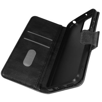 Capa Fólio Avizar para Motorola Moto G53 | Função de Suporte de Carteira - Preto - 1
