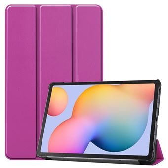 Capa Magunivers para Samsung Galaxy Tab S6 Lite 10.4| PU | TPU | com suporte dobrável em três partes - Rosa - 1