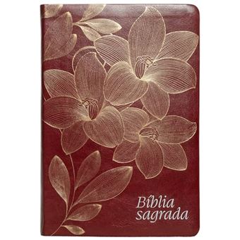 Bíblia Nvi, Letra Gigante, Couro-Soft Vinho, Leitura Perfeita Bíblia Sagrada - 1