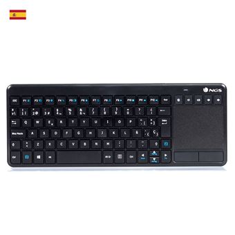 Teclado Wireless NGS TV Warrior, QWERTY, ES | Idioma: Espanhol | Preto - 1