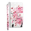 Capa PU Magunivers padrão de decoração de ponto claro árvore de flor e gato para Asus Zenfone 5Z ZS620KL/Zenfone 5 ZE620KL