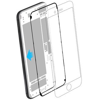 Etiqueta Adesiva Avizar para Substituição do Painel LCD para iPhone 7 | Sticker Autocolante - Azul - 1
