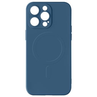 Capa Avizar para iPhone 15 Pro Max Compatível Magsafe Semi Rígida Soft-Touch Azul Real - 1