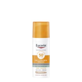 Gel-Creme  Eucerin Sun Oil Control Tinted Toque Seco Médio FPS50+ | 50ml - 1