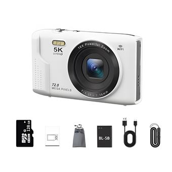 Câmara Digital SZSMART S95 PRO | Leve e Portátil | 128GB | Branco - 1