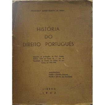 História do direito português. - 1