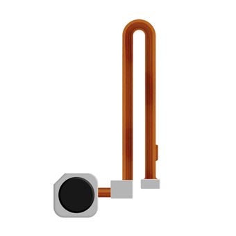 Botão Home Clappio para Xiaomi Redmi Note 8 de Substituição com Conector - Preto - 1