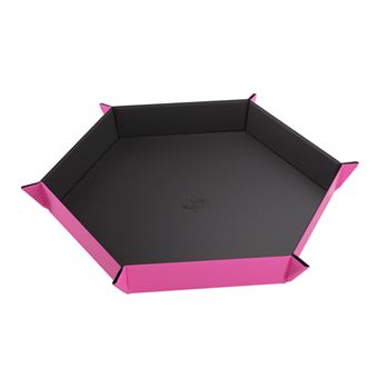 Magnetic Dice Tray Hexagonal Gamegenic Black/Pink (EN) - 1