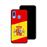 Capa Hapdey para Samsung Galaxy A40 2019 Design Ilustração 2, Bandeira de Espanha em Silicone Flexível e TPU Preto_2