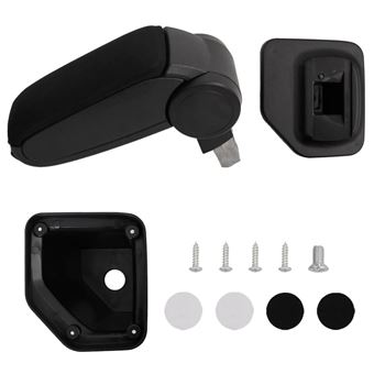 Apoio de Braço para Carro vidaXL | 15x32x(40-52) cm | ABS Preto - 1