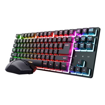 Teclado Gaming Wireless + Rato Trust GXT 832 Thado | Idioma: Espanhol | Preto - 1