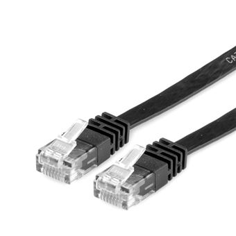 Cabo de Rede VALUE UTP Cat.6 Flat Network Cable, black 5 m | Preto - 1