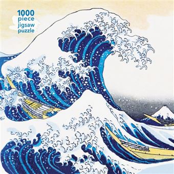 Adult Jigsaw Puzzle Hokusai The Great Wave By Flame Tree Publishing - 1