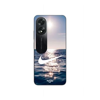 Capa Maniacase para Oppo A38 | logótipo da nike branco sol do mar - 1