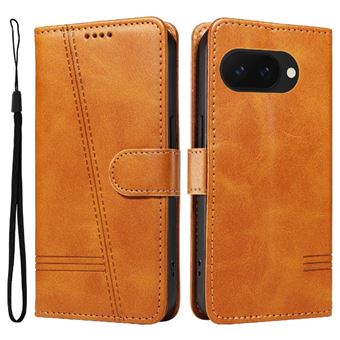 Capa FOXDOCK para Google Pixel 9A | Fecho Magnético | Compartimentos para Cartões e Suporte | Pele PU | À Prova de Choque | Amarelo - 1