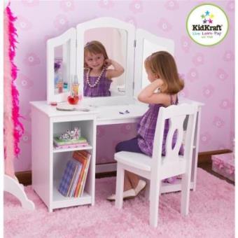 Toucador com Prateleiras e Cadeira Kidkraft - 1