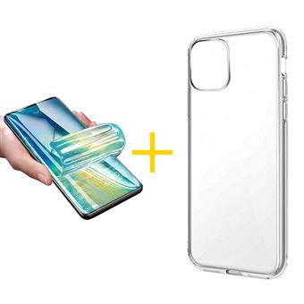 Pack 1 x Película de Hidrogel + Capa skyhe Apple iphone 11 Pro | Silicone Líquido - Transparente Clear - 1
