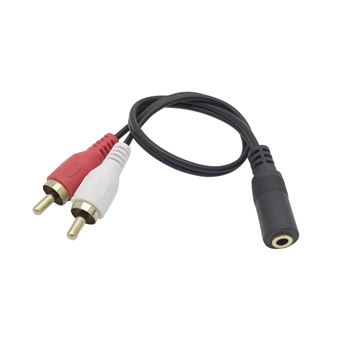 Cabo Adaptador Orysin 3,5mm Fêmea para 2 RCA Macho - 1