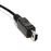Cabo Cabo USB 2.0 BeMatik Tipo B AM/MiniCabo USB5Pin-M 1m Encaracolado_3