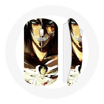 Rato Wireless Maniacase Eren Yeager Attack Série Mouse Anime - 1