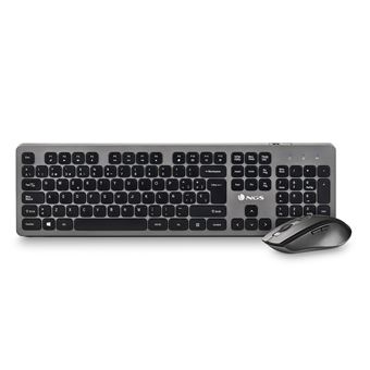 Teclado Wireless + Rato NGS IDOL KIT | Prateado - 1