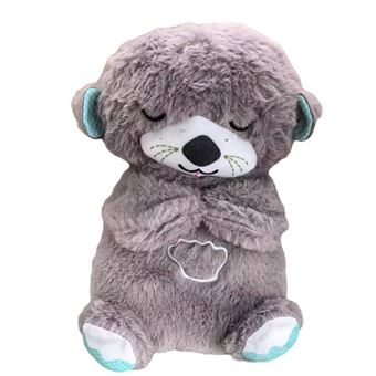 Peluche DUDAO SL01 Lontra do rio com a luz | Cinzento - 1