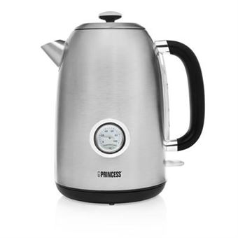 Princess 236028 1.7l 3000W Preto, Inox chaleira elétrica