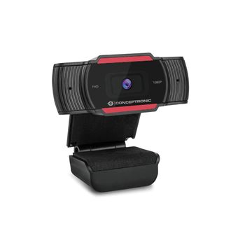 Webcam Conceptronic AMDIS 1080P FHD | Vermelho - 1