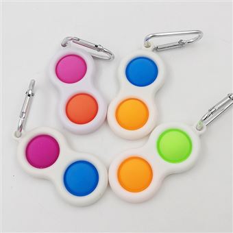 Brinquedo Anti Stress Push Pop Bubble Sensory Fidget Toy Lionvolant GK02 | Silicone | Terno 4 x 2 Colorido - 3 Peças - 1