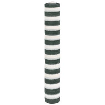Rede de privacidade vidaXL | PEAD 75 g/m² 1,8x10 m verde e branco - 1