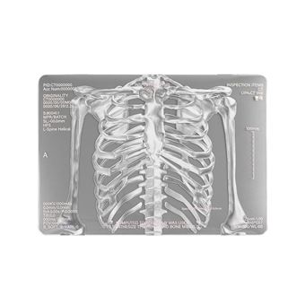 Capa Luckybutterfly para Macbook Pro (M1) A2442 | Padrão Esqueleto Humano | Prateado - 1