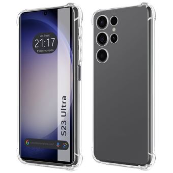 Capa Tumundosmartphone de silicone anti-choque transparente para Samsung Galaxy S23 Ultra 5G - 1