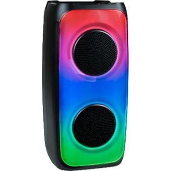 Coluna Bluetooth Party | 50 W | Tamanho M | Efeitos LED e microfone com fios | Preto - 1