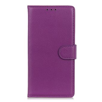 Capa Pu magunivers Textura de Lichia Roxo para Samsung Galaxy S22 - 1