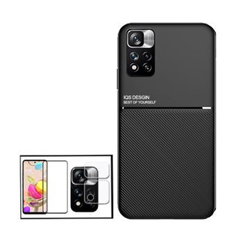 Kit G4M Capa Traseira Magnética Anti Choque + Película de Vidro Temperado GorilasGlass + Película Protectora para Câmara Traseira para Xiaomi 11i - Preto - 1