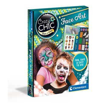 Kit de Maquilhagem Clementoni 18605 | Crazy Chic Face Art - 1