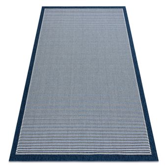 Tapete RugsX Spring 20411994 Sisal Linhas  Quadro Boucle | Azul | 140X200 cm - 1