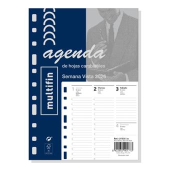 Recarga para Agenda Finocam 411030026 | Azul, Branco - 1