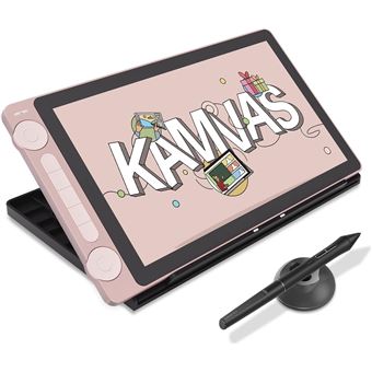 Mesa Digitalizadora com Tela Huion Kamvas 13 Gen3 | 13,3'' | Pentech 4.0 | 16384 com Pressão de Lápis - Rosa - 1