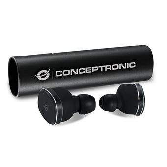 Auriculares True Wireless Conceptronic Power2Go CTBTEARBUD55 | Bluetooth | Preto - 1