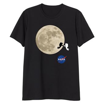 T-shirt Sun City Chegada a Lua da Nasa | Adulto | XL - Preto - 1