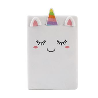 Caderno de Pelúcia A5 I-Total Unicornio Pontilhado | 96Folhas - 1